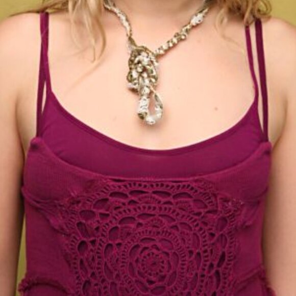 RARE Free People Spanish Dancer Dress in Fuschia ASO Gabriella Montez - Picture 3 of 12